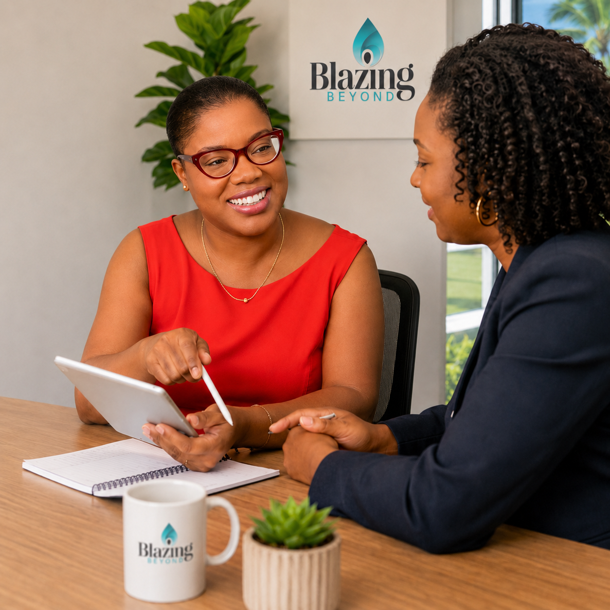 One-on-one strategic coaching conversation between Althea and a client
