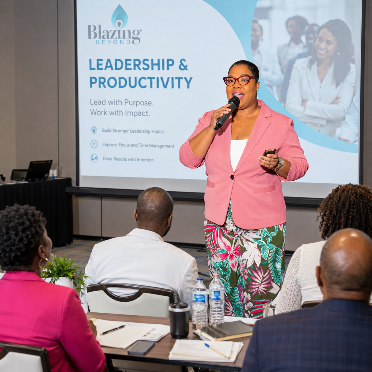 Althea Walters speaking on Presentations and Keynotes
